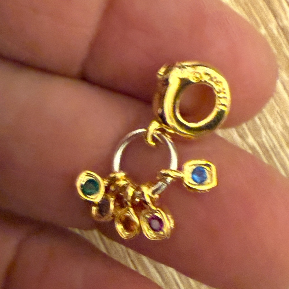 Pandora Gold Bracelet With Colorful Charms View 5